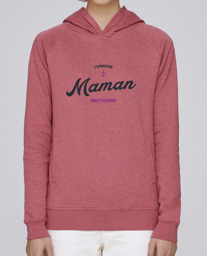 Sweat capuche femme L'unique maman bretonne par tunetoo