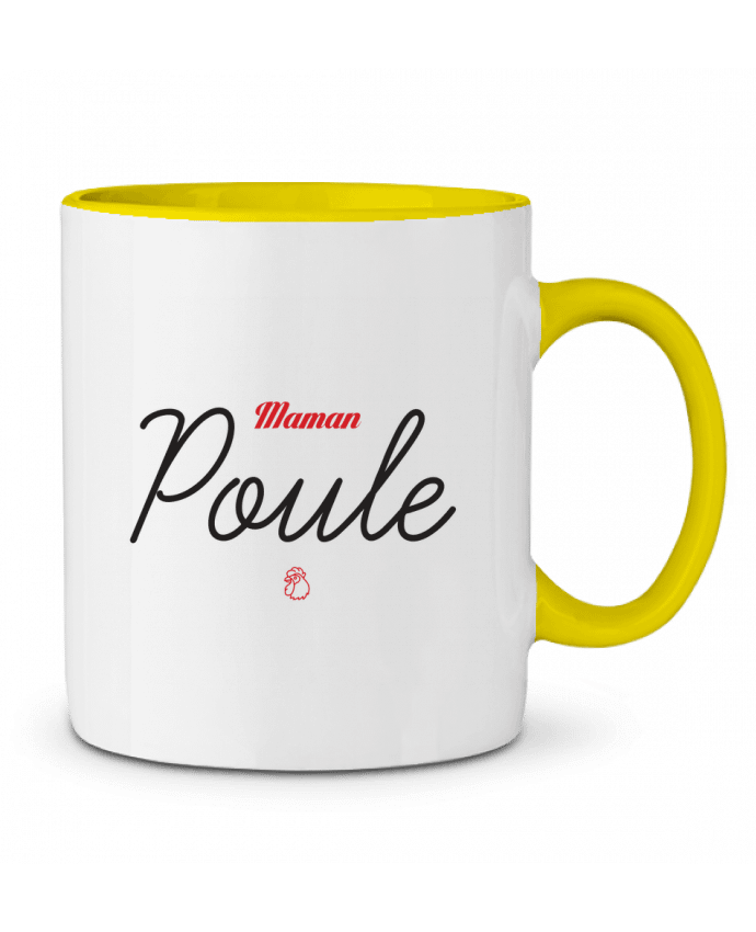 Mug bicolore Maman Poule tunetoo