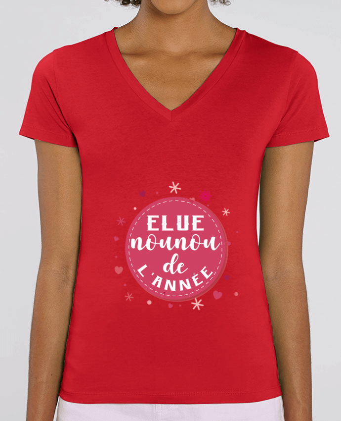 Tee-shirt femme t-shirt elue nounou de l'année cadeau pour nounou Par  Touille77