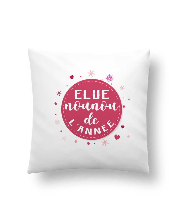 Coussin t-shirt elue nounou de l'année cadeau pour nounou par Touille77