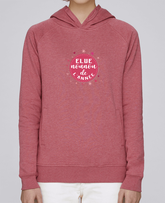 Sweat capuche femme t-shirt elue nounou de l'année cadeau pour nounou par Touille77