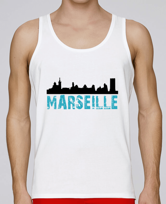 Débardeur homme Marseille Line Noir par JYR Studios 100% coton bio