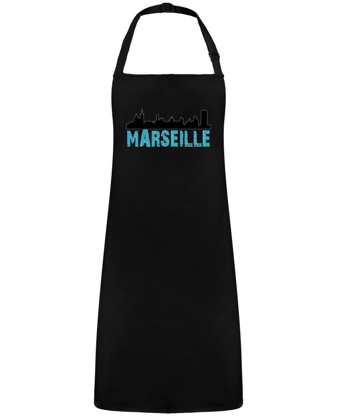 Tablier Marseille Line Noir par  JYR Studios