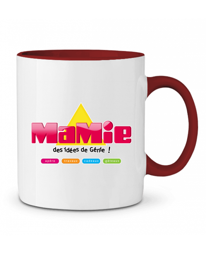 Mug bicolore Mamie des idées de génie JYR Studios