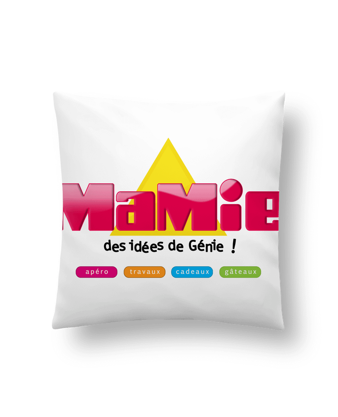 Coussin Mamie des idées de génie par JYR Studios