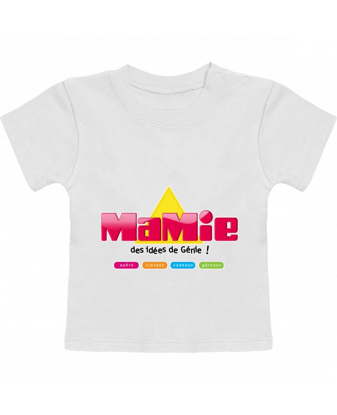 T-shirt bébé Mamie des idées de génie manches courtes du designer JYR Studios