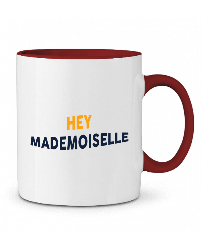 Mug bicolore Hey mademoiselle tunetoo