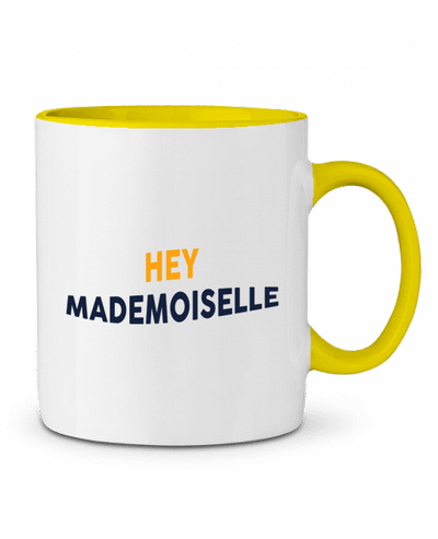 Mug bicolore Hey mademoiselle tunetoo