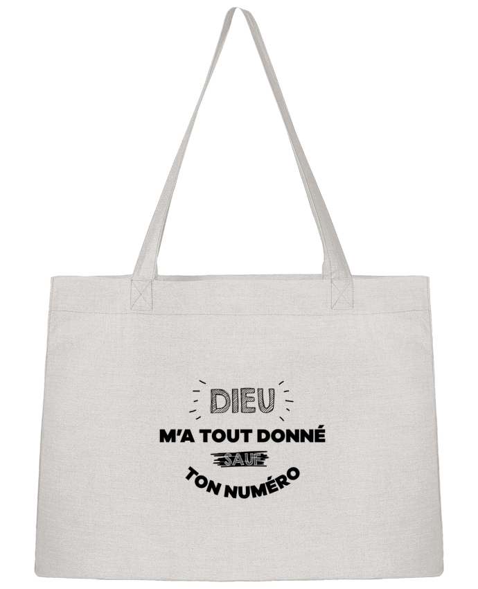 Sac Shopping Dieu m'a tout donné sauf ton num par tunetoo