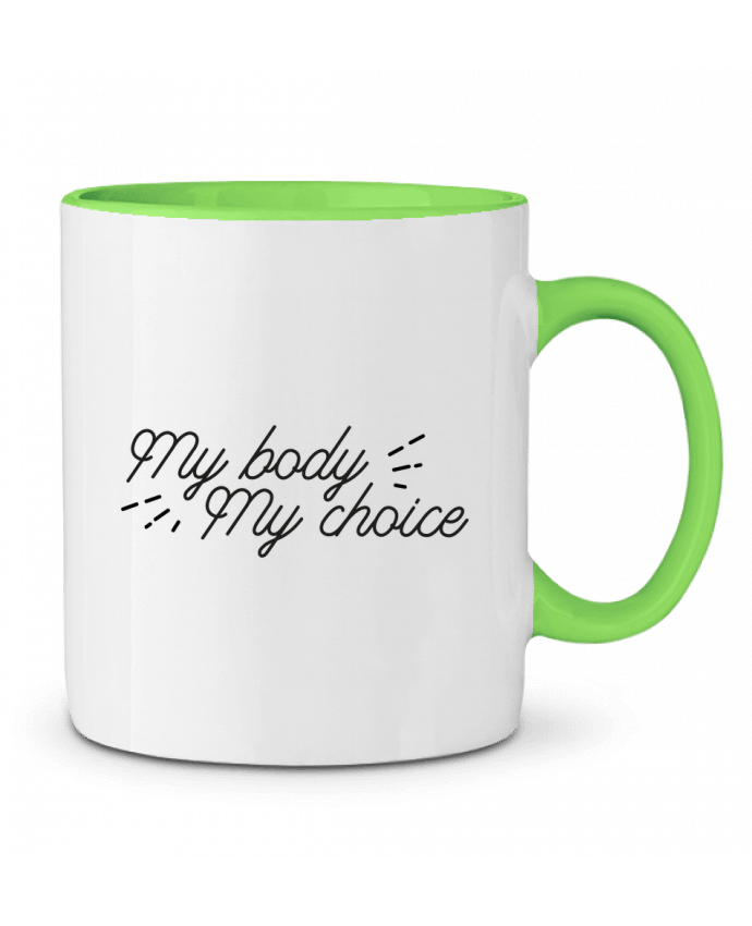 Mug bicolore My body my choice Nana