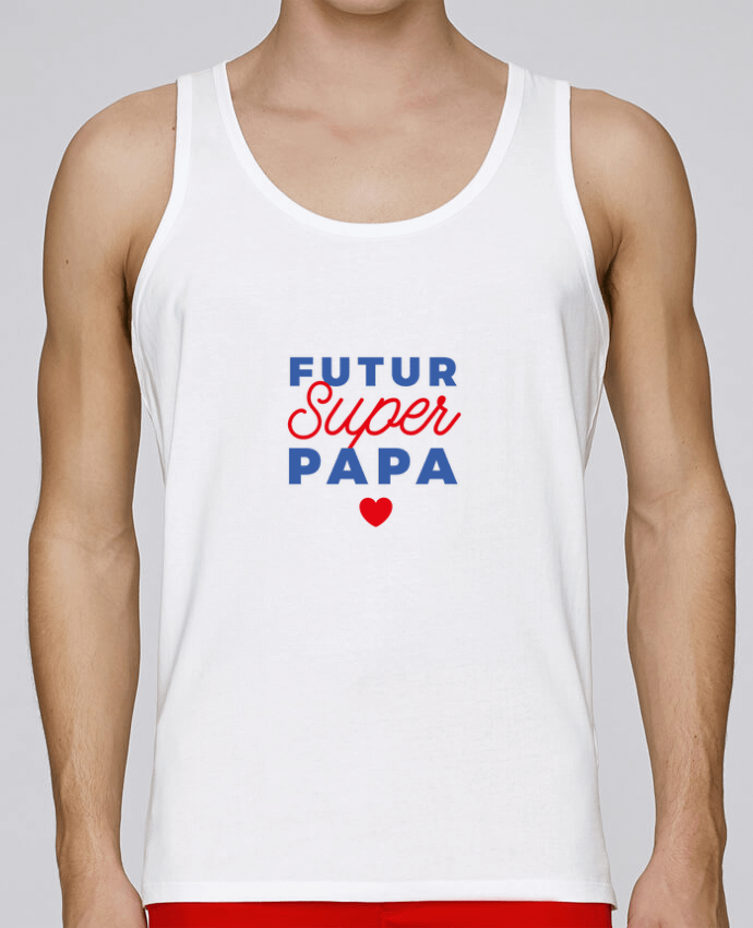 Débardeur homme Futur super papa par Nana 100% coton bio
