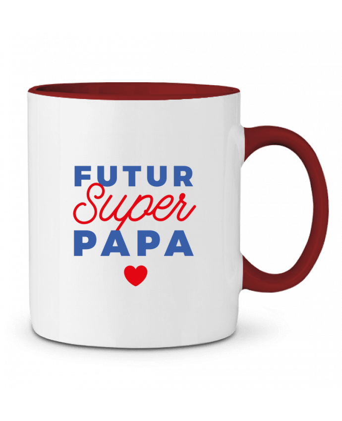 Mug bicolore Futur super papa Nana