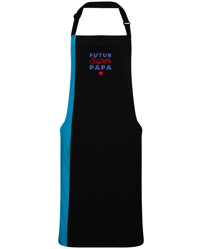 Tablier bicolore Futur super papa par  Nana