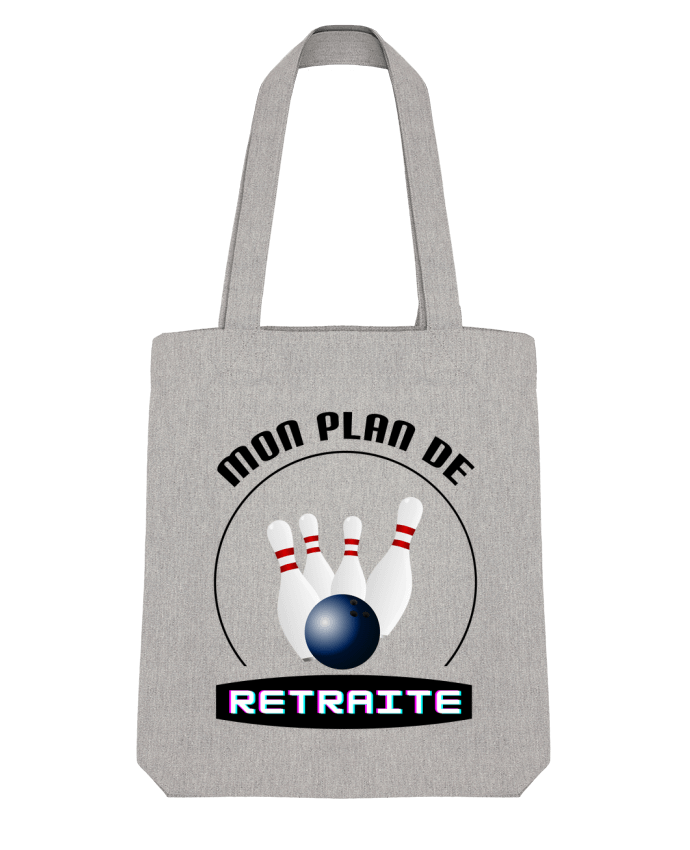 Tote Bag Stanley Stella Mon plan de retraite bowling - cadeau retraite par Boxsoo 