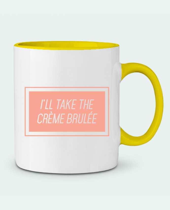 Two-tone Ceramic Mug I'll take the crème brulée tunetoo