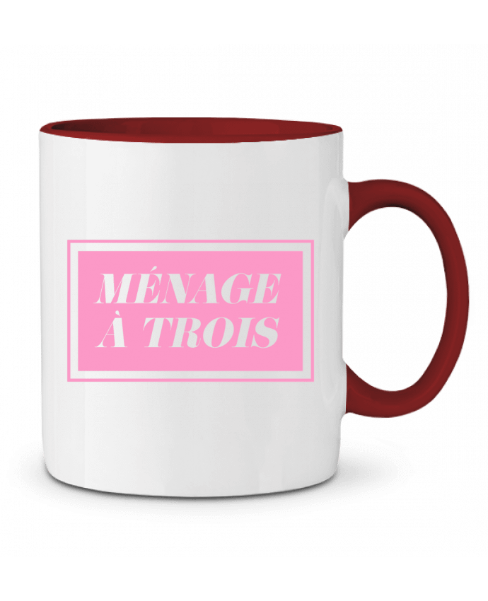 Mug bicolore Ménage à trois tunetoo