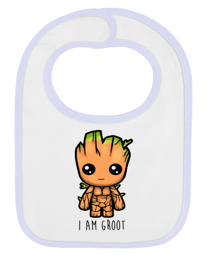 Bavoir bébé uni I Am Groot je s'appel Groot par Geekshow