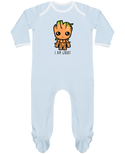 Body Pyjama Bébé I Am Groot je s'appel Groot par Geekshow