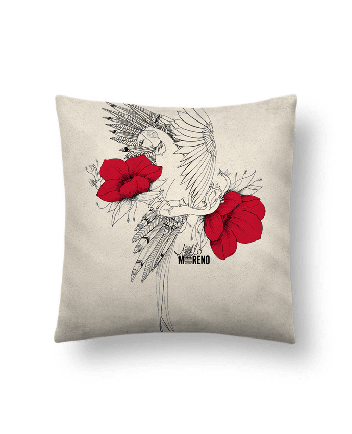 Cushion suede touch 45 x 45 cm EXOTIC PARROT by Hello Moreno