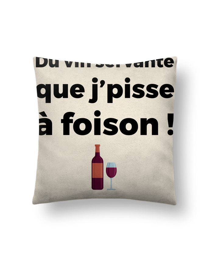 Cushion suede touch 45 x 45 cm Du vin servante by tunetoo