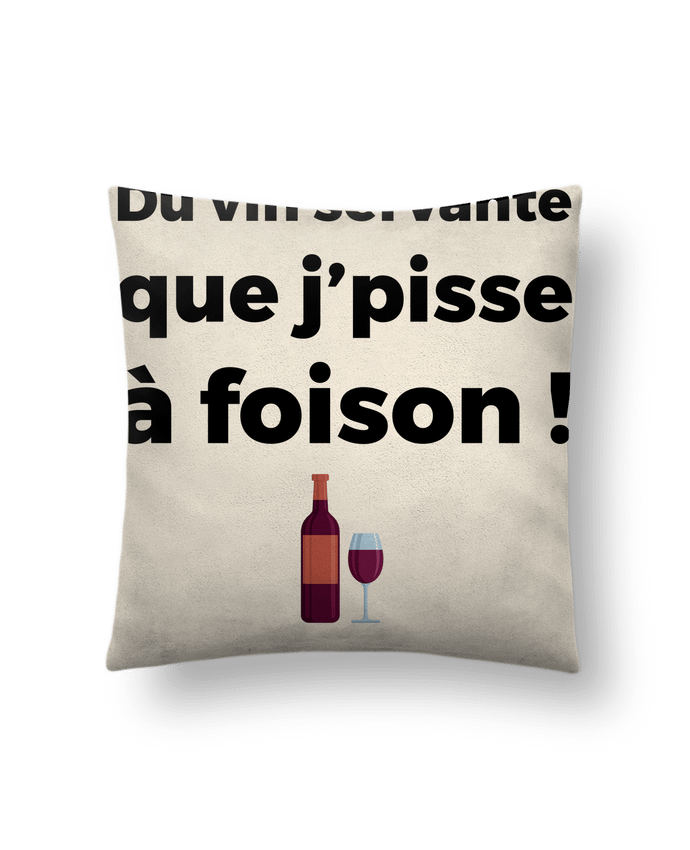 Coussin suédine Du vin servante par tunetoo