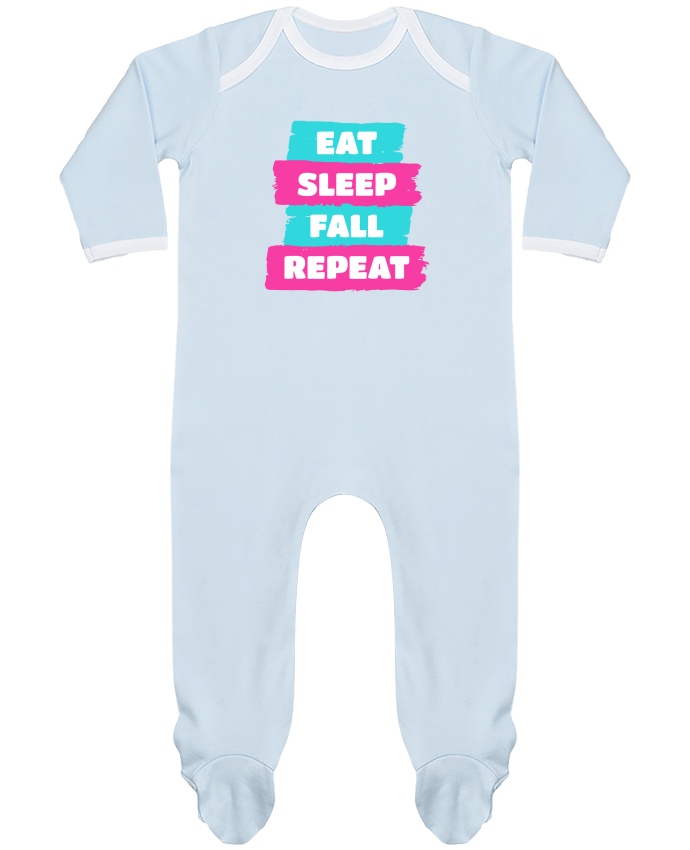 Body Pyjama Bébé Eat Sleep Fall Repeat - Fall Guys par Geekshow