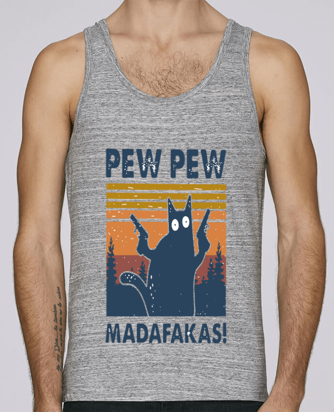 Débardeur homme Pew Pew Madafakas! par Geekshow 100% coton bio