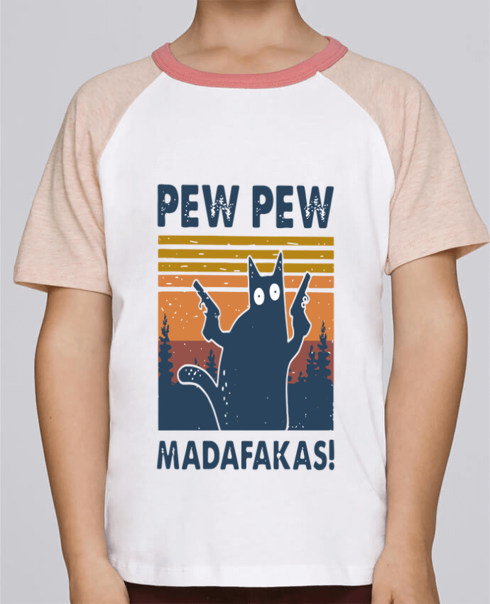 T-shirt enfant Baseball Pew Pew Madafakas! par Geekshow