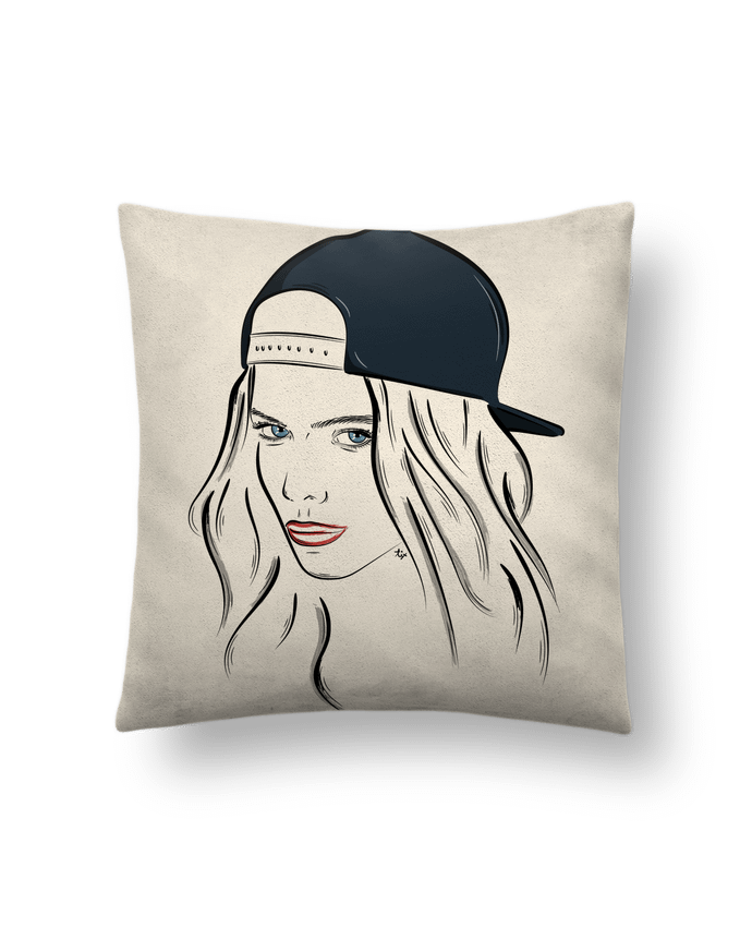 Coussin suédine Printcess IV par Studio Tix