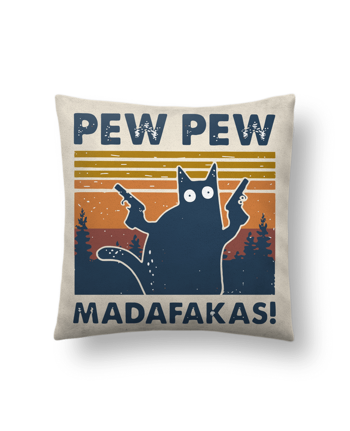 Coussin suédine Pew Pew Madafakas! par Geekshow