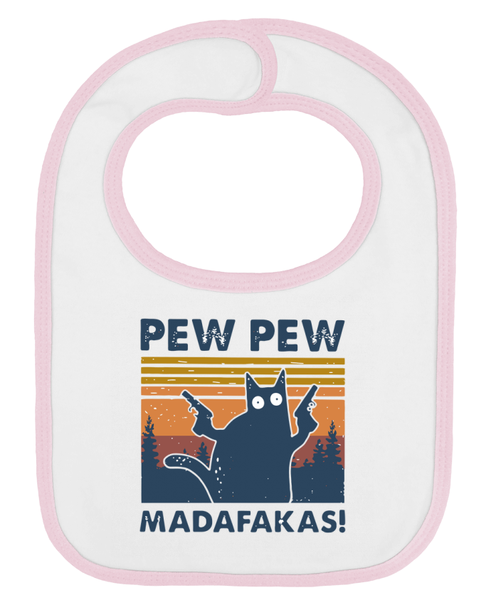 Bavoir bébé uni Pew Pew Madafakas! par Geekshow