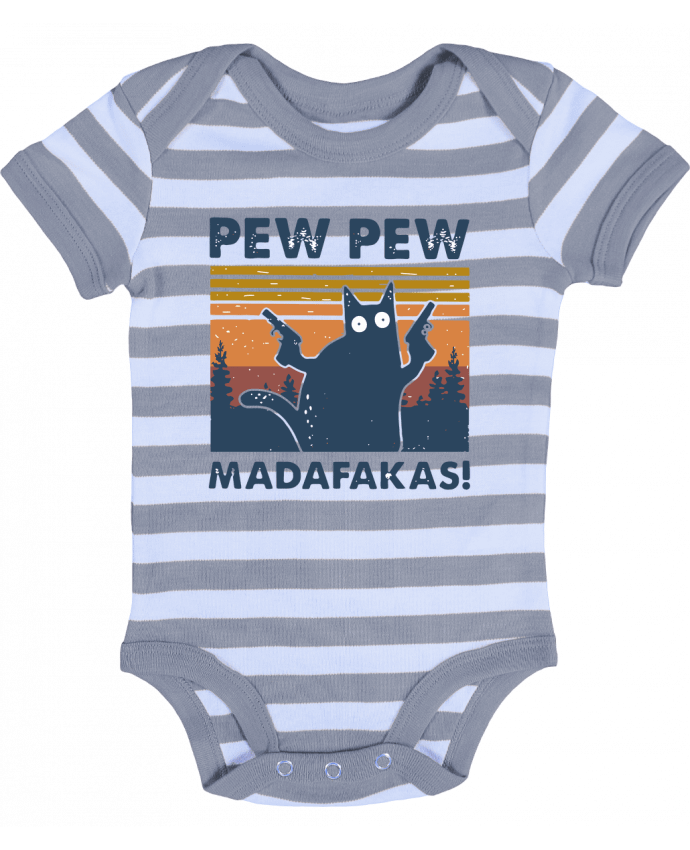 Body Bébé Rayé Pew Pew Madafakas! - Geekshow