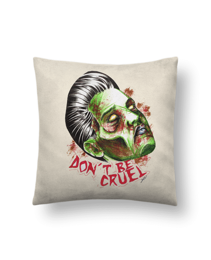 Coussin suédine Don't be cruel par david