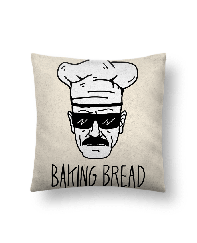 Cushion suede touch 45 x 45 cm Baking bread by Nick cocozza
