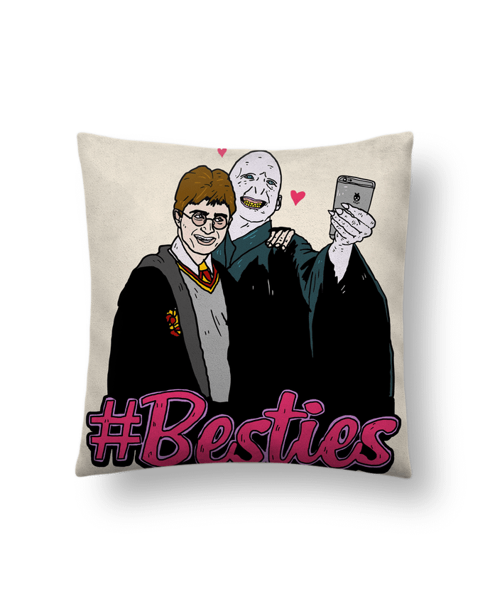 Coussin suédine Besties par Nick cocozza