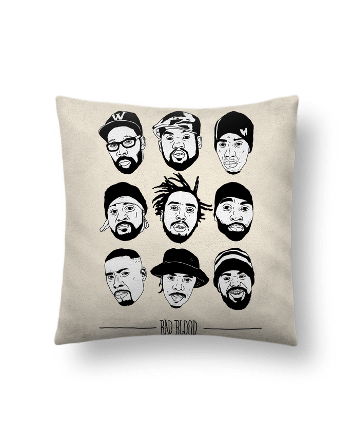 Cushion suede touch 45 x 45 cm #Besties wu tang clan by Nick cocozza
