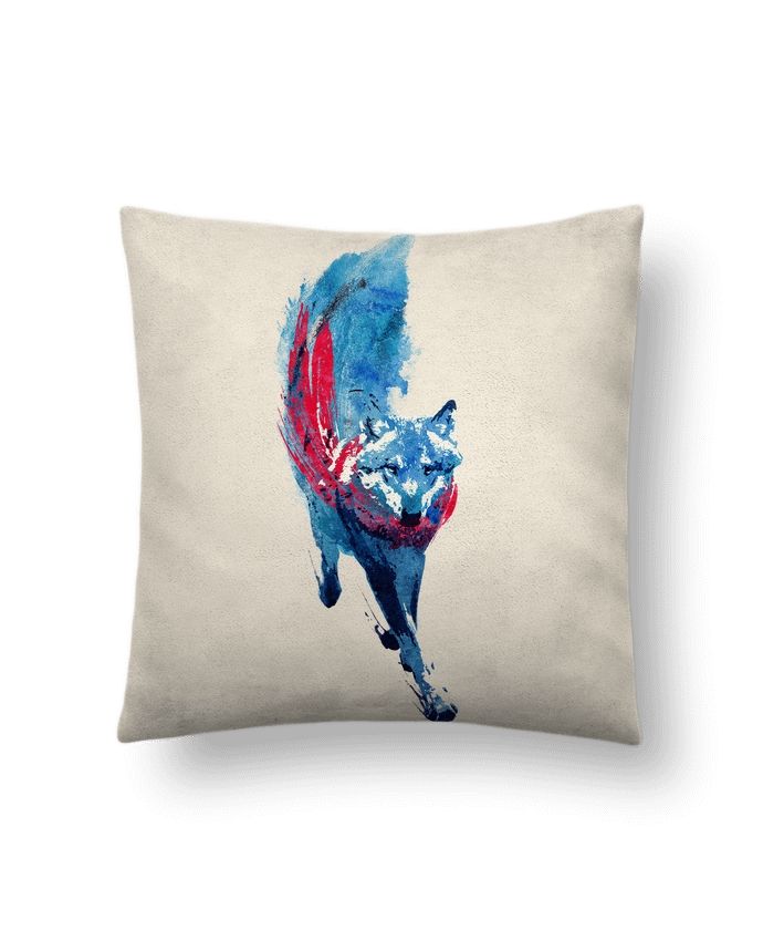 Coussin suédine Lupus lupus par robertfarkas