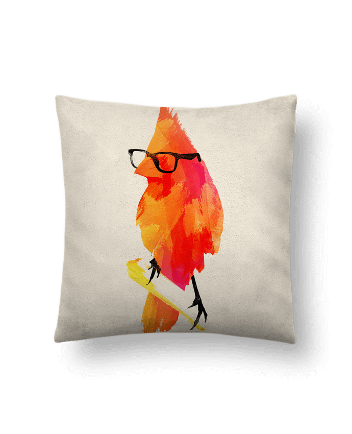 Cushion suede touch 45 x 45 cm Punk bird by robertfarkas