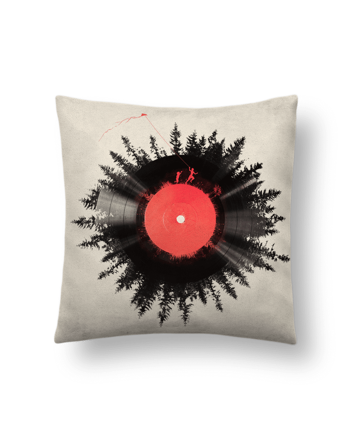Cushion suede touch 45 x 45 cm The vinyl of my life by robertfarkas