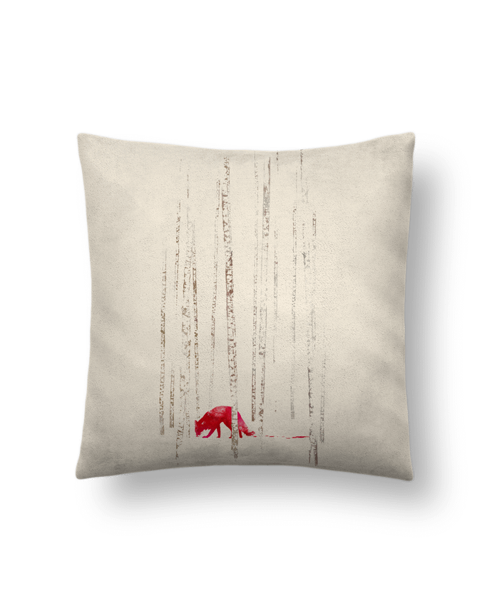 Cushion suede touch 45 x 45 cm There's nowhere to run by robertfarkas