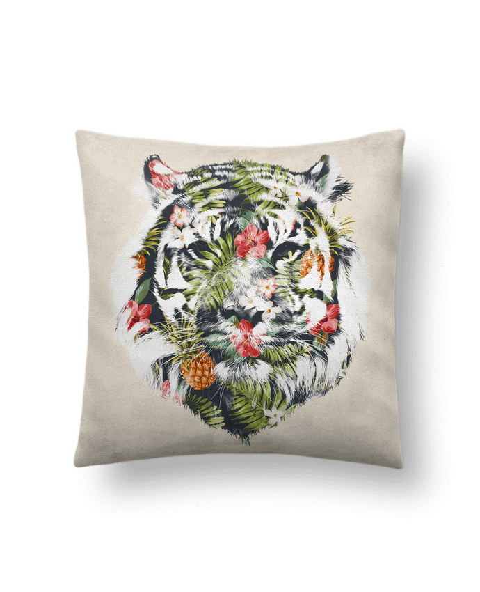 Cushion suede touch 45 x 45 cm Tropical tiger by robertfarkas
