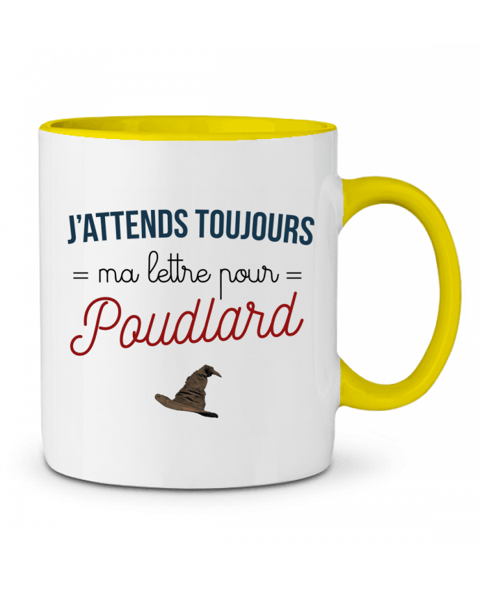 Mug bicolore Ma lettre pour Poudlard La boutique de Laura