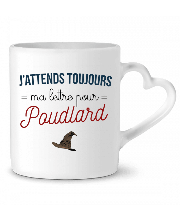 Mug coeur Ma lettre pour Poudlard par La boutique de Laura