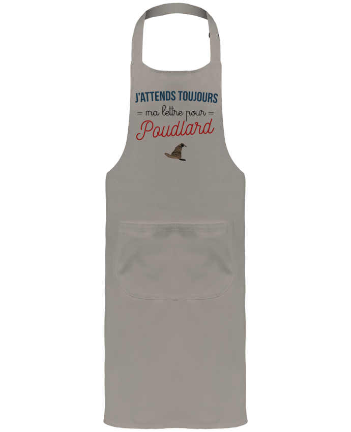 Tablier avec poches Ma lettre pour Poudlard par La boutique de Laura