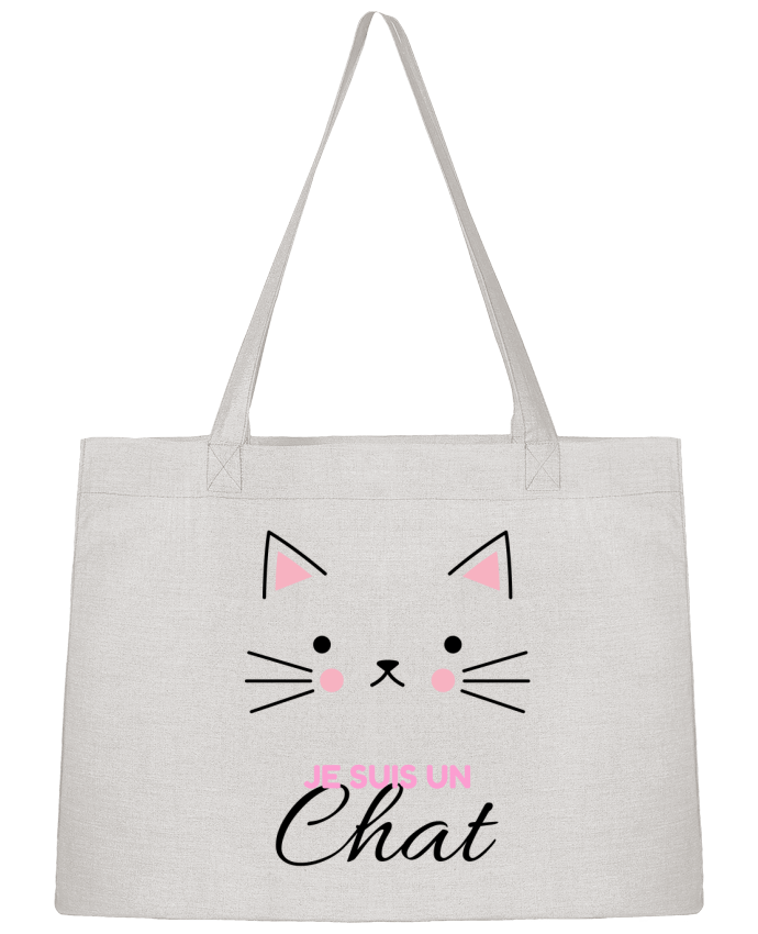 Sac Shopping Je suis un chat par La boutique de Laura