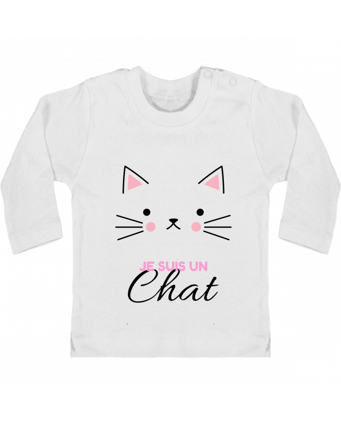 T-shirt bébé Je suis un chat manches longues du designer La boutique de Laura