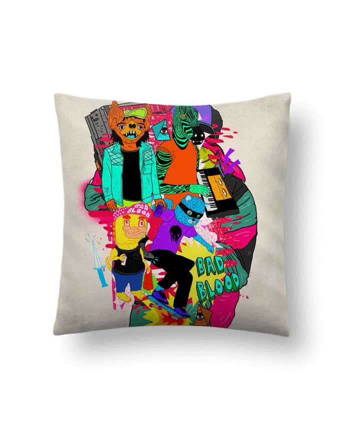 Cushion suede touch 45 x 45 cm Bad blood by Nick cocozza