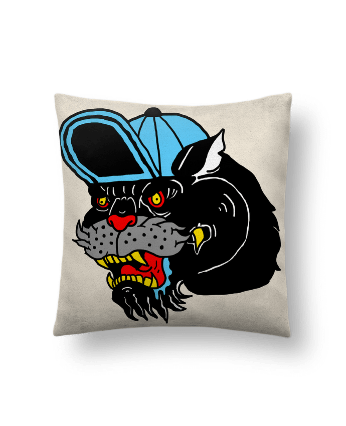 Coussin suédine Panther par Nick cocozza