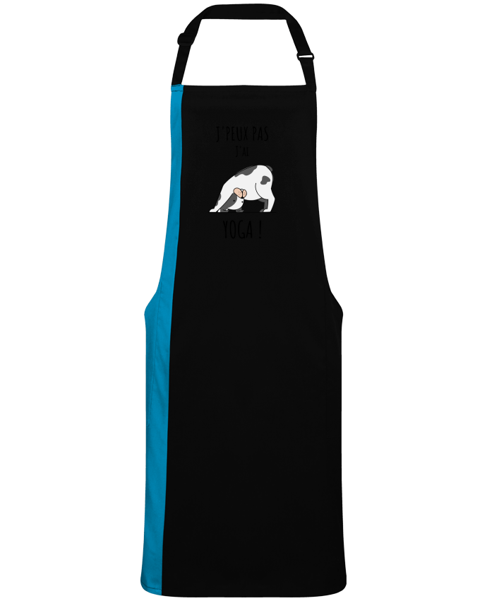Delantal Bicolor J'peux pas j'ai YOGA por  La boutique de Laura