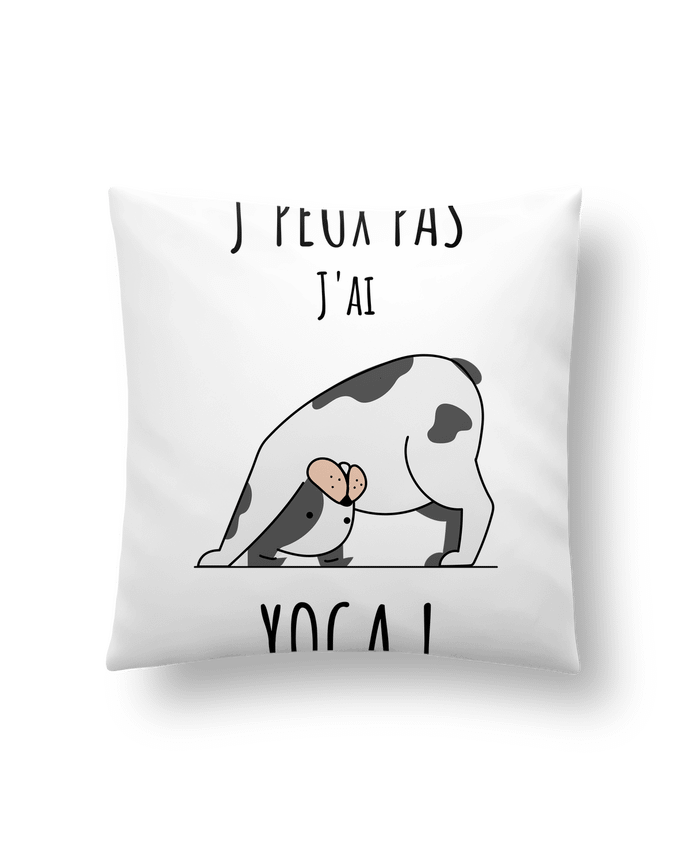Cojín Sintético Suave 45 x 45 cm J'peux pas j'ai YOGA por La boutique de Laura